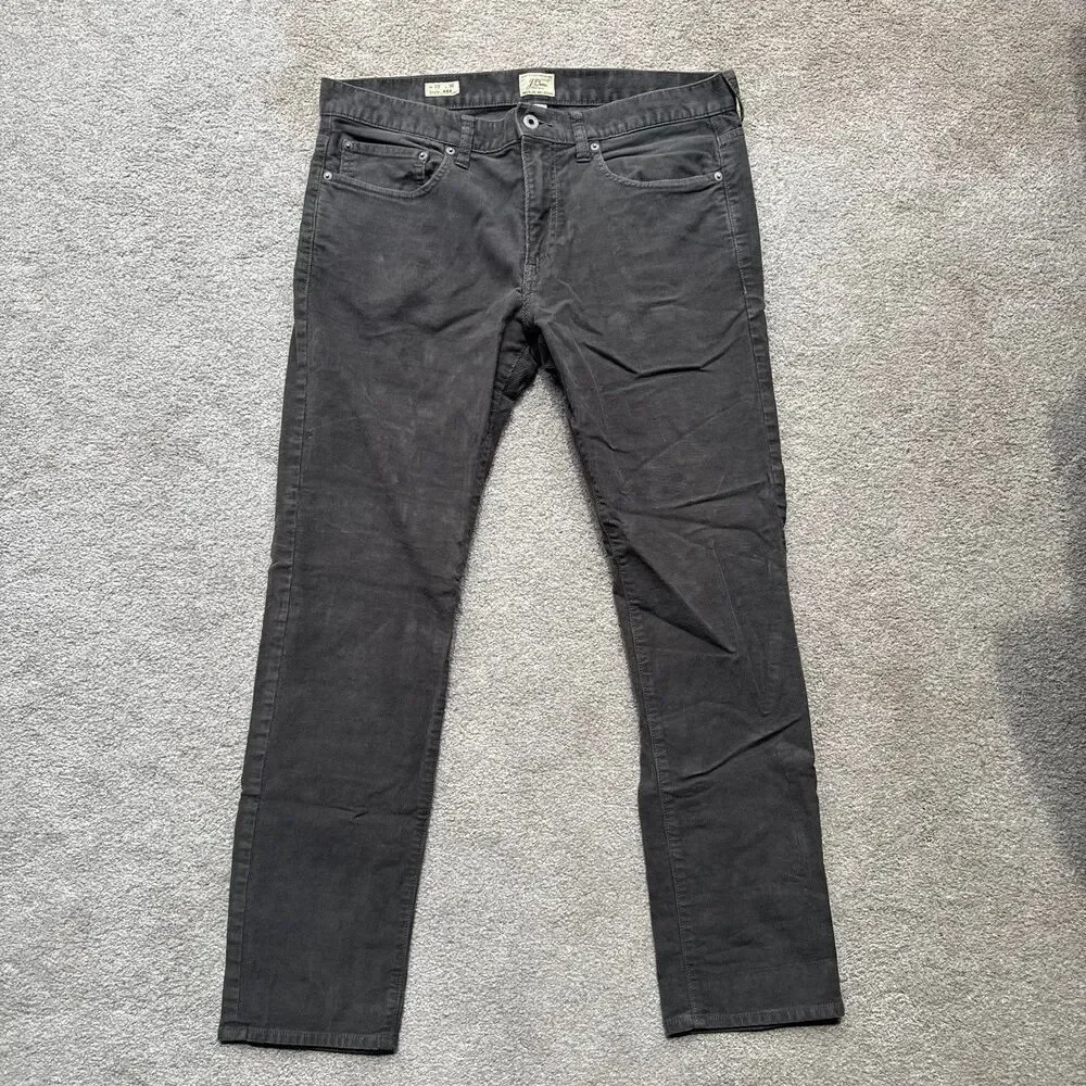 J Crew Gray Corduroy Reimagined Chino Slim Fit Pants